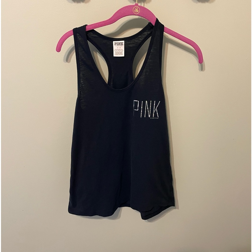 Victoria’s Secrets Pink black tank